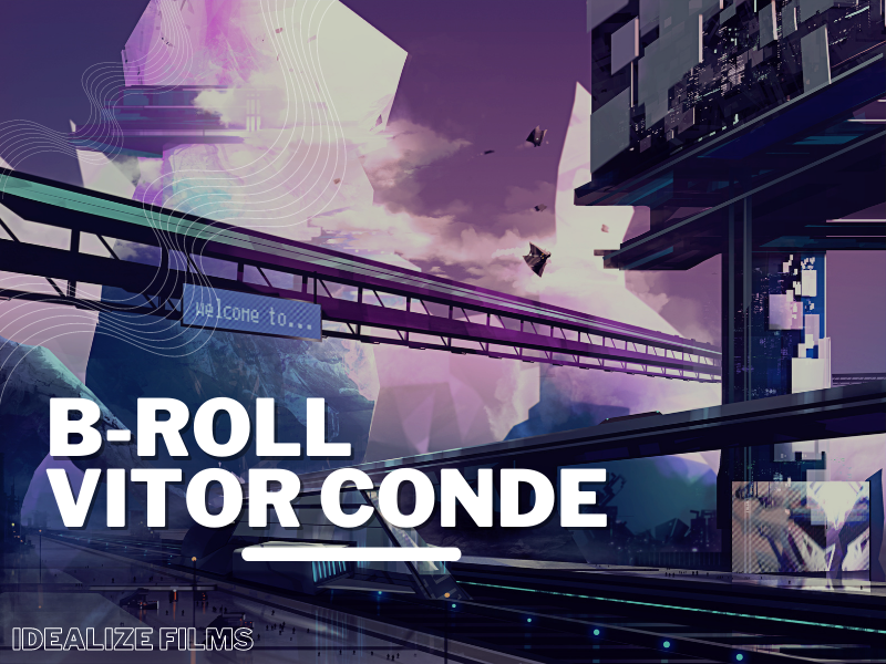 Uma foto cyberpunk mostrando o futuro. Chamada para um vídeo tecnologico.